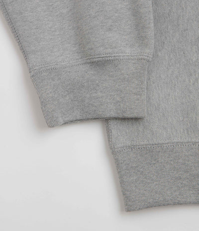 Nike Solo Swoosh Crewneck Sweatshirt - Dark Grey Heather / White / White