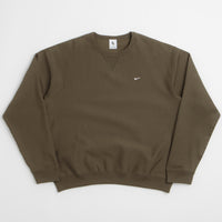 Nike Solo Swoosh Crewneck Sweatshirt - Dark Hazel / White thumbnail