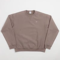 Nike Solo Swoosh Crewneck Sweatshirt - Mink Brown / White thumbnail