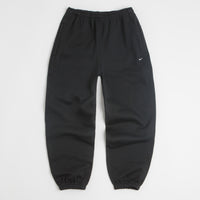 Nike Solo Swoosh Cuffed Sweatpants - Black / Black / White thumbnail