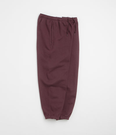 Nike Solo Swoosh Cuffed Sweatpants - Burgundy Crush / Burgundy Crush / White