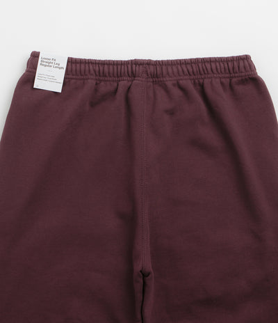Nike Solo Swoosh Cuffed Sweatpants - Burgundy Crush / Burgundy Crush / White