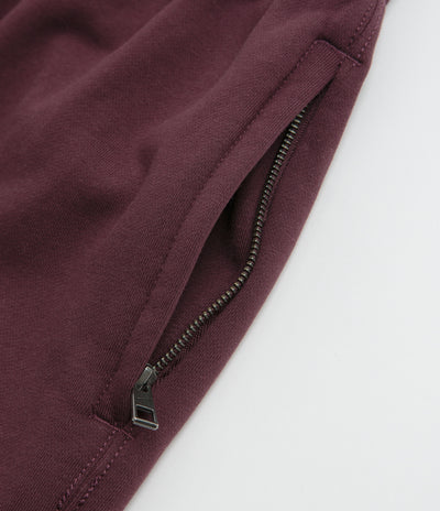 Nike Solo Swoosh Cuffed Sweatpants - Burgundy Crush / Burgundy Crush / White