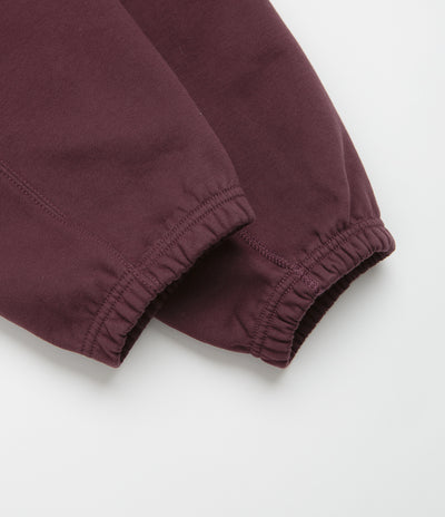 Nike Solo Swoosh Cuffed Sweatpants - Burgundy Crush / Burgundy Crush / White