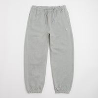 Nike Solo Swoosh Cuffed Sweatpants - Dark Grey Heather / Light Smoke Grey / White thumbnail