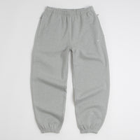 Nike Solo Swoosh Cuffed Sweatpants in Dark Grey Heather and Light Smoke Grey / White thumbnail