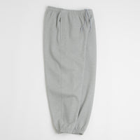 Nike Solo Swoosh Cuffed Sweatpants in Dark Grey Heather and Light Smoke Grey / White thumbnail