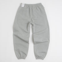 Nike Solo Swoosh Cuffed Sweatpants in Dark Grey Heather and Light Smoke Grey / White thumbnail