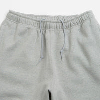 Nike Solo Swoosh Cuffed Sweatpants - Dark Grey Heather / Light Smoke Grey / White thumbnail