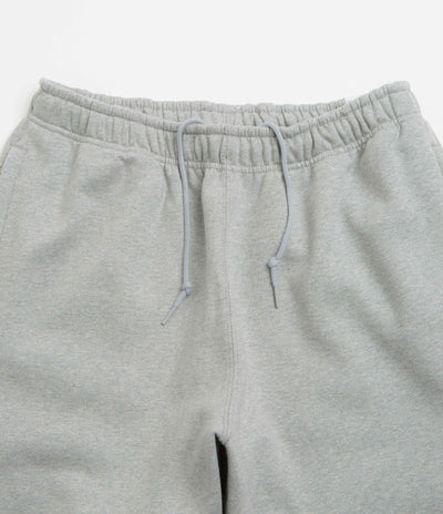 Nike Solo Swoosh Cuffed Sweatpants - Dark Grey Heather / Light Smoke Grey / White