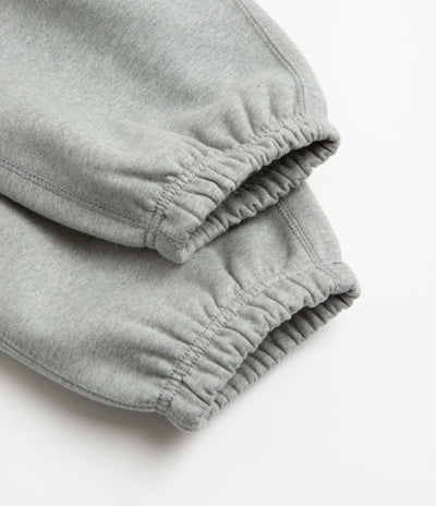 Nike Solo Swoosh Cuffed Sweatpants - Dark Grey Heather / Light Smoke Grey / White