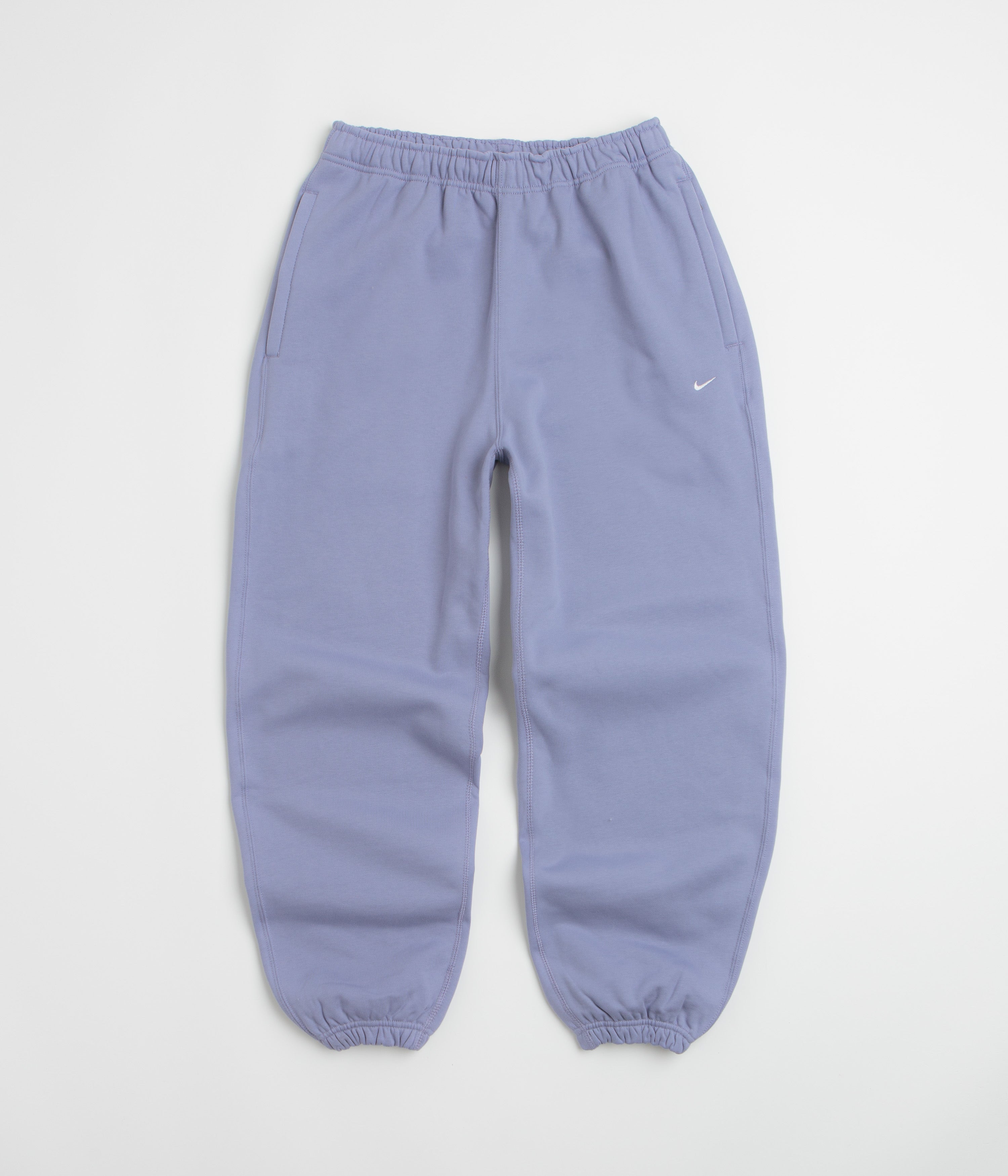 Nike Solo Swoosh Cuffed Sweatpants - Iron Purple / White