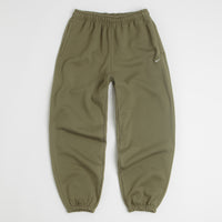 Nike Solo Swoosh Cuffed Sweatpants in Medium Olive and Medium Olive / White thumbnail