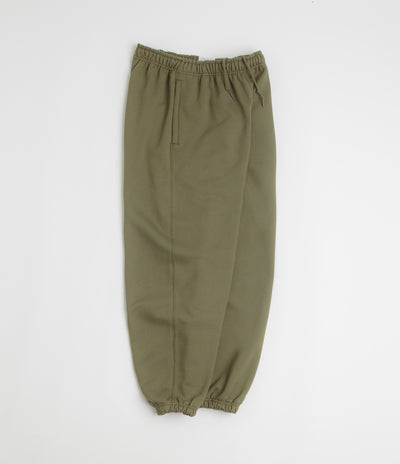 Nike Solo Swoosh Cuffed Sweatpants in Medium Olive and Medium Olive / White