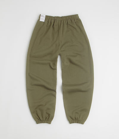 Nike Solo Swoosh Cuffed Sweatpants in Medium Olive and Medium Olive / White