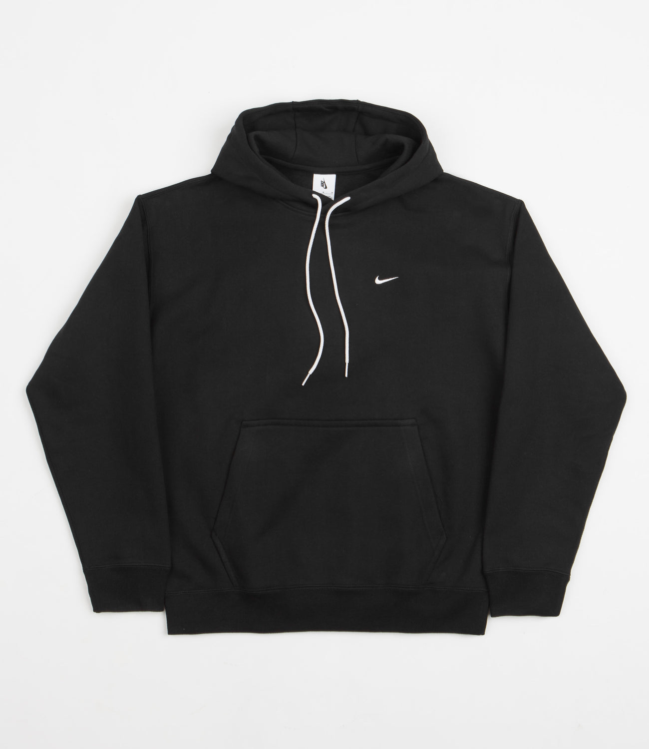 swoosh hoodie black
