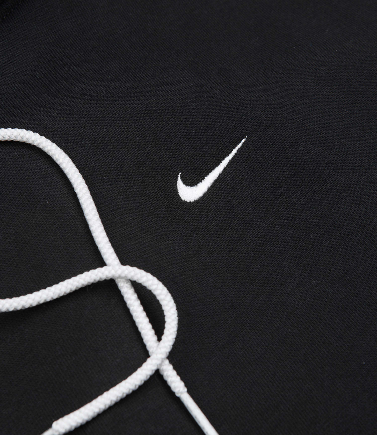 swoosh hoodie black