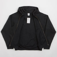 Nike Solo Swoosh Full Zip Hoodie - Black / Black / White thumbnail