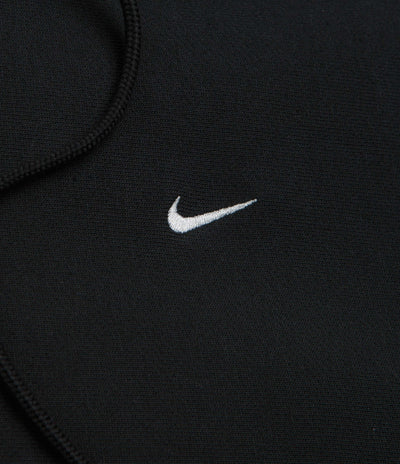 Nike Solo Swoosh Full Zip Hoodie - Black / Black / White