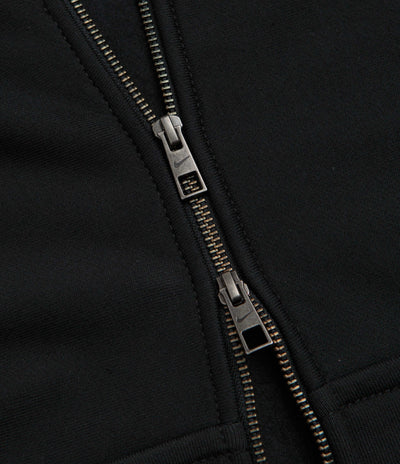 Nike Solo Swoosh Full Zip Hoodie - Black / Black / White