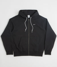 Nike Solo Swoosh Full Zip Hoodie in Black and White