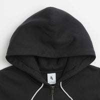 Nike Solo Swoosh Full Zip Hoodie - Black / White thumbnail
