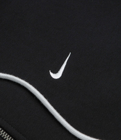 Nike Solo Swoosh Full Zip Hoodie - Black / White