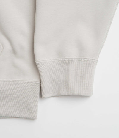 Nike Solo Swoosh Full Zip Hoodie in Light Bone and White