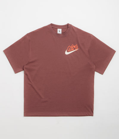 Nike Solo Swoosh GPX T-Shirt - Red Sepia
