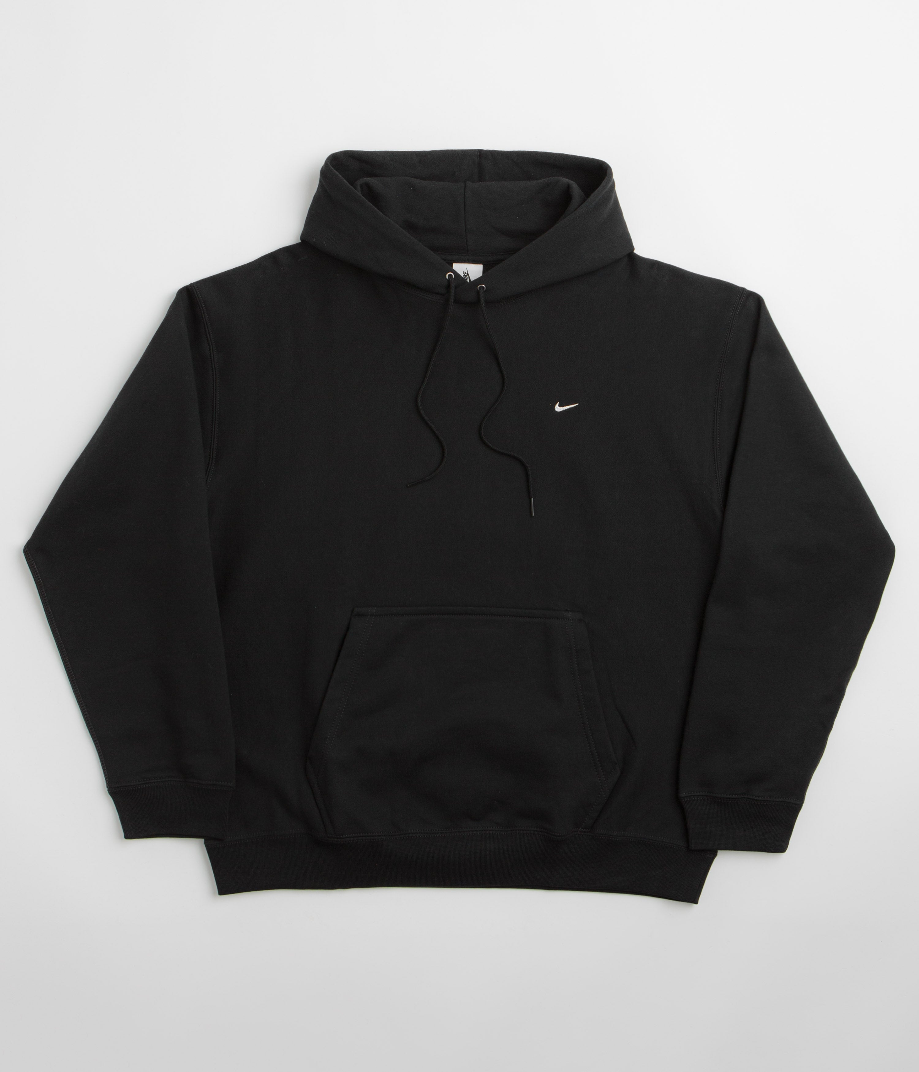 Nike Solo Swoosh Hoodie - Black / Black / White / White