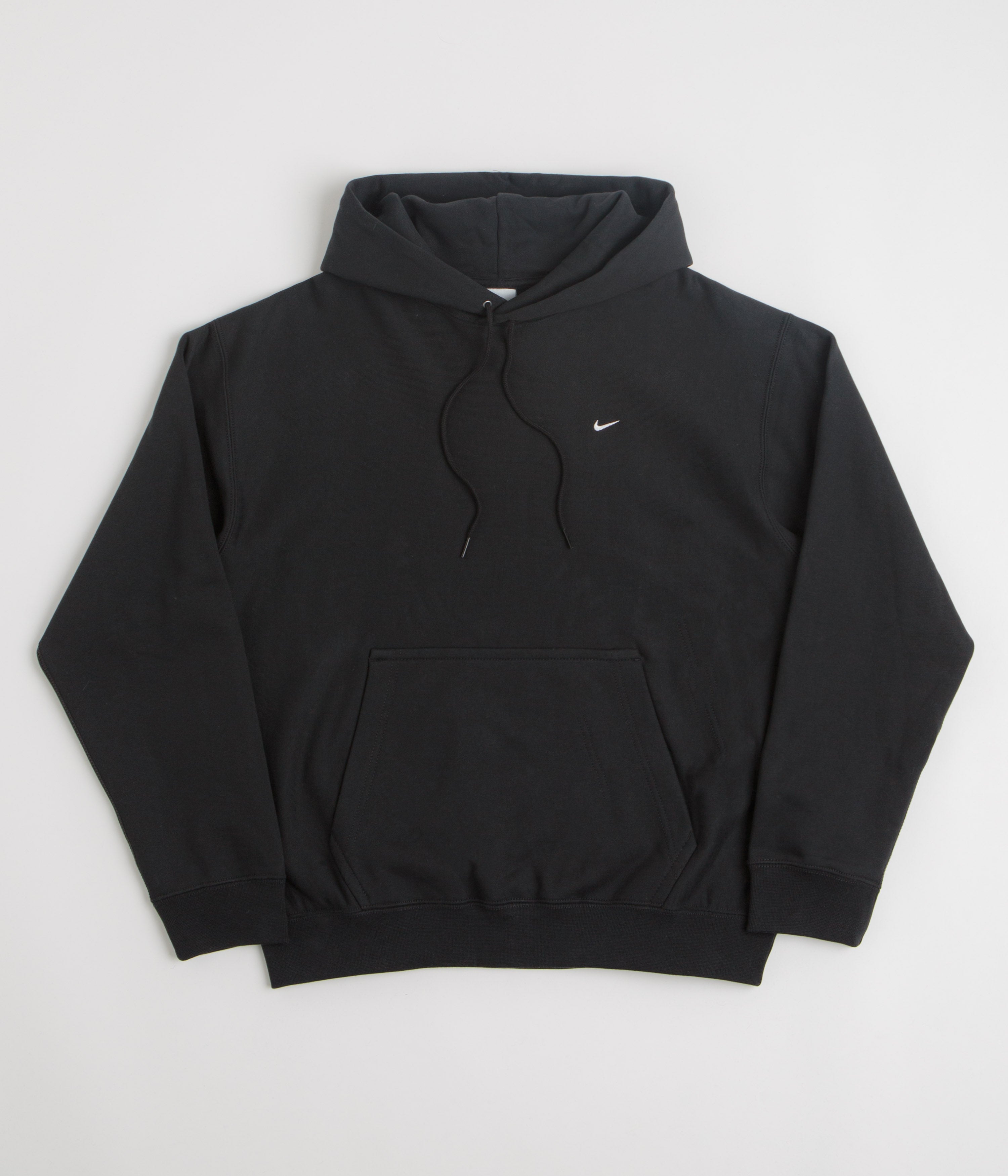 Nike Solo Swoosh Hoodie in Black and Black / White / White