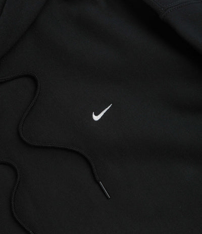 Nike Solo Swoosh Hoodie in Black and Black / White / White