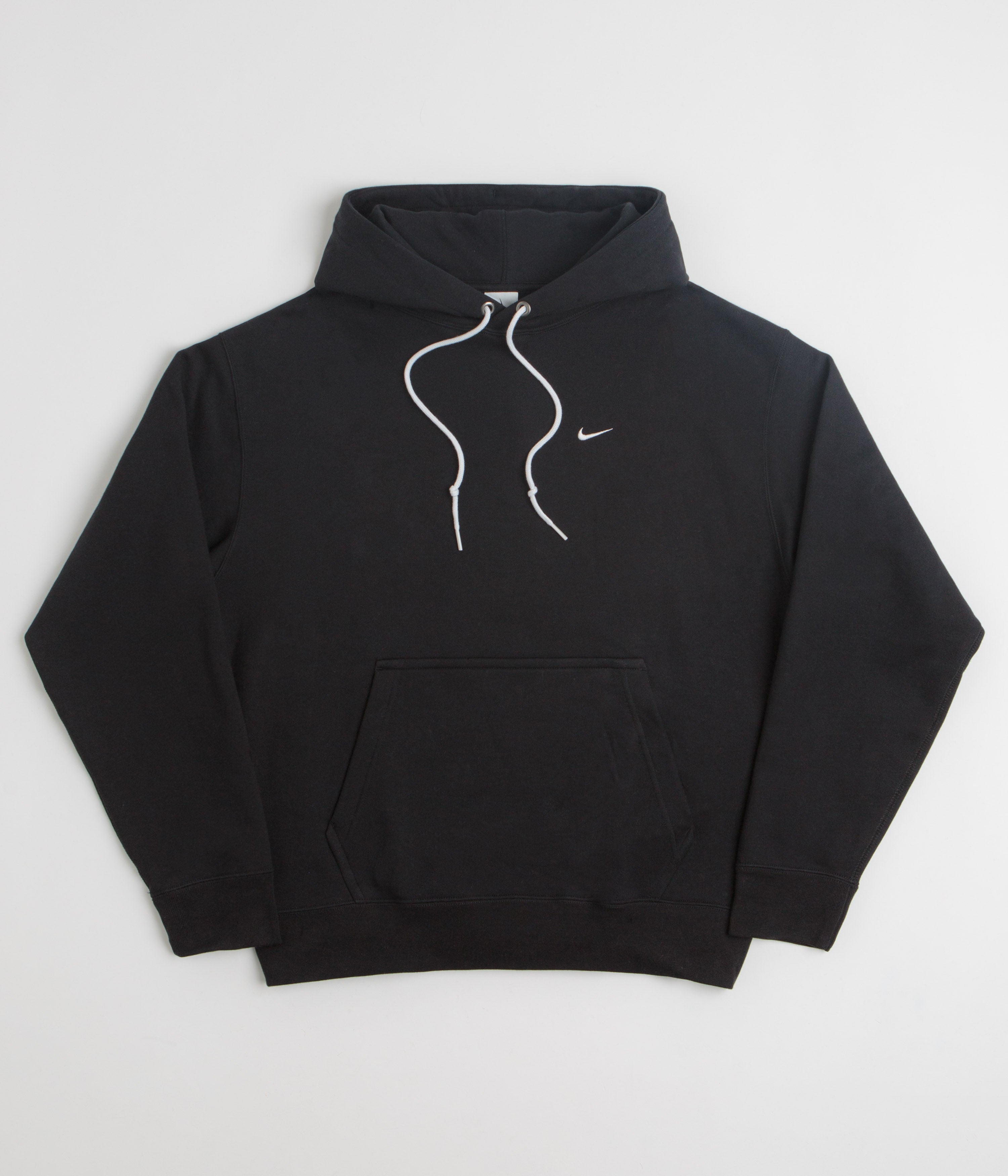Nike Solo Swoosh Hoodie in Black and White