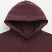 Nike Solo Swoosh Hoodie in Burgundy Crush and Burgundy Crush / White thumbnail