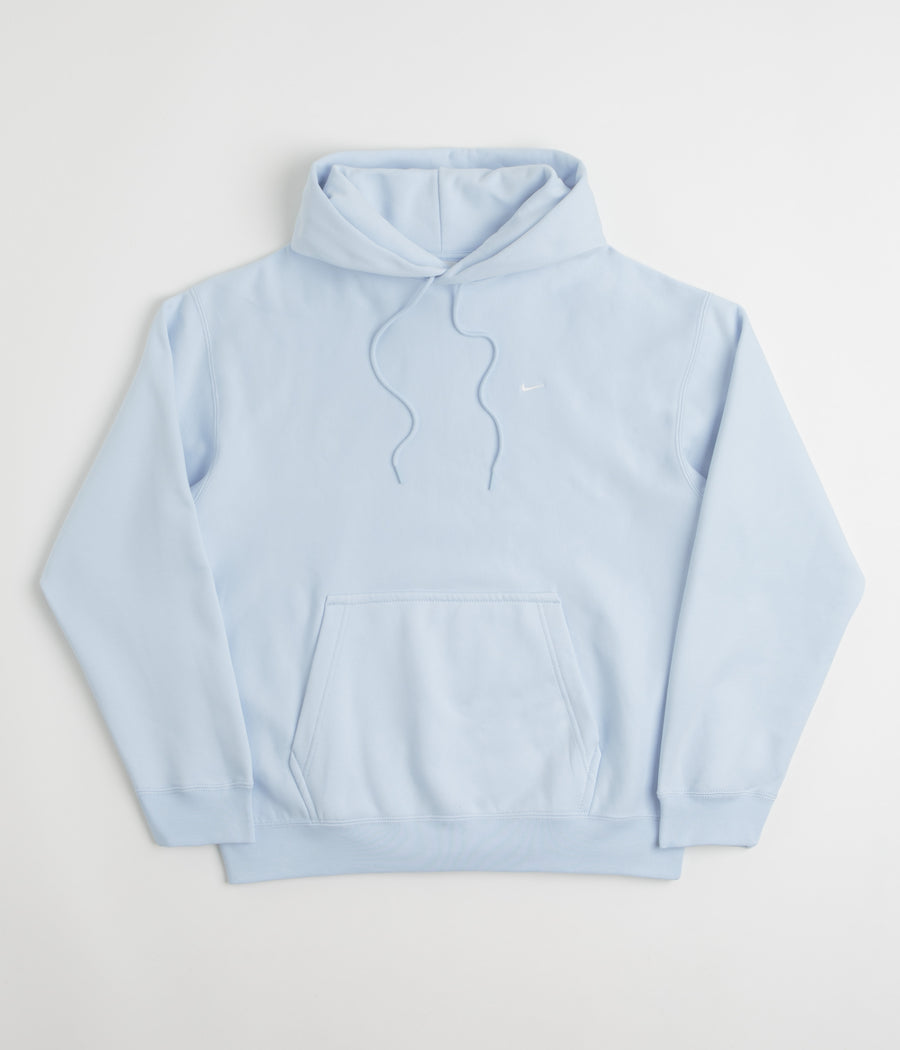 Nike Solo Swoosh Hoodie in Celestine Blue and Celestine Blue / White