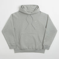 Nike Solo Swoosh Hoodie - Dark Grey Heather / Light Smoke Grey / White / White thumbnail