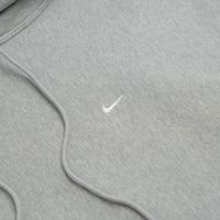 Nike Solo Swoosh Hoodie - Dark Grey Heather / Light Smoke Grey / White / White thumbnail