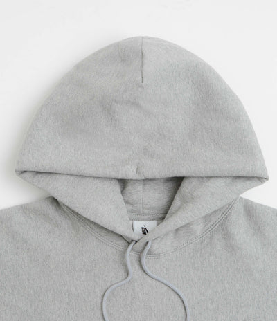 Nike Solo Swoosh Hoodie - Dark Grey Heather / Light Smoke Grey / White / White