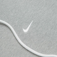 Nike Solo Swoosh Hoodie in Dark Grey Heather and White thumbnail