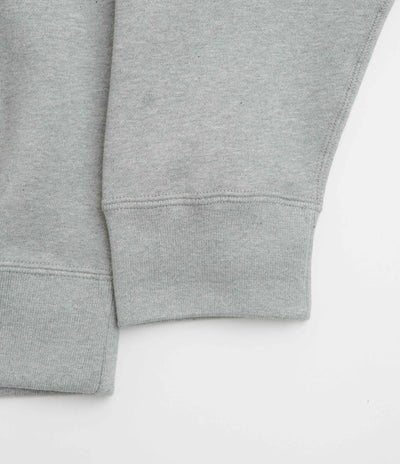 Nike Solo Swoosh Hoodie in Dark Grey Heather and White
