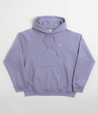 Nike Solo Swoosh Hoodie in Iron Purple and White