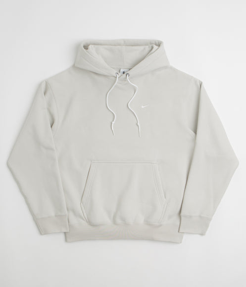 Nike Solo Swoosh Hoodie - Light Bone / White