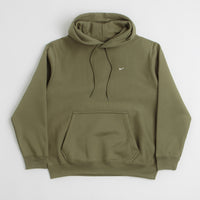 Nike Solo Swoosh Hoodie - Medium Olive / Medium Olive / White / White thumbnail