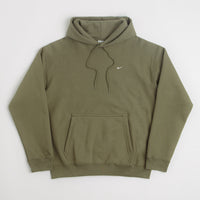 Nike Solo Swoosh Hoodie - Medium Olive / Medium Olive / White / White thumbnail