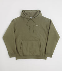 Nike Solo Swoosh Hoodie in Medium Olive and Medium Olive / White / White