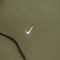 Nike Solo Swoosh Hoodie - Medium Olive / Medium Olive / White / White thumbnail