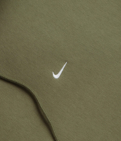 Nike Solo Swoosh Hoodie - Medium Olive / Medium Olive / White / White
