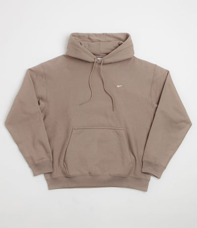 Nike Solo Swoosh Hoodie - Mink Brown / Mink Brown / White