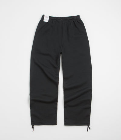 Nike Solo Swoosh Open Hem Sweatpants - Black / Black / White
