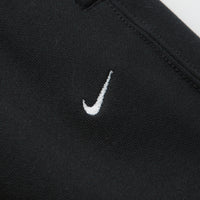 Nike Solo Swoosh Open Hem Sweatpants - Black / Black / White thumbnail